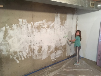 Finishing painting of the basement1